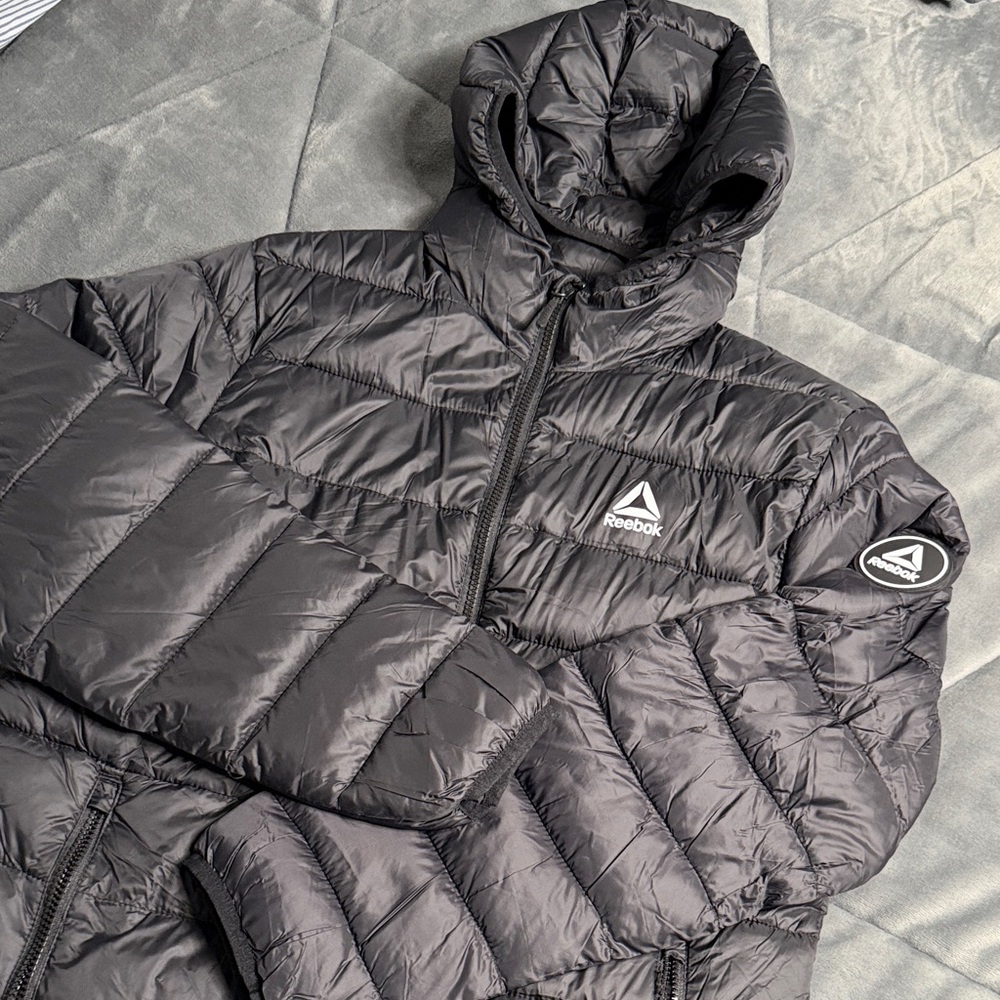 Reebok Men's Charcoal Puffer Jacket
